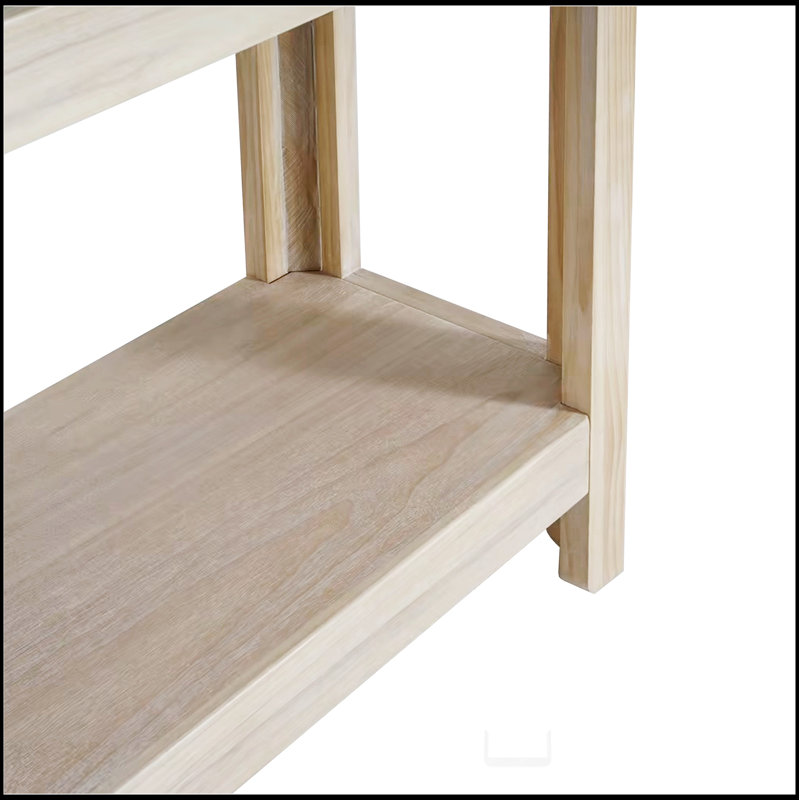 Console Mirod Modern Farmhouse, Naturel