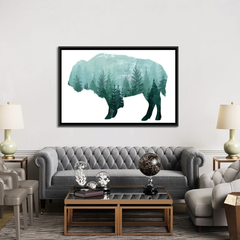 «Nature Calling I», impression sur toile, H 40 po x l 60 po x P 1,5 po, Toile avec cadre noir, Pas de tapis