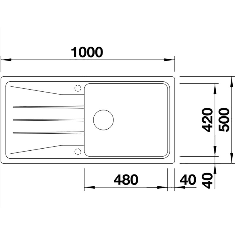 Sona Inset Kitchen Sink, Coffee