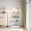 5-Tier Glass Display Cabinet with Lock and LED-967987572-967987573
