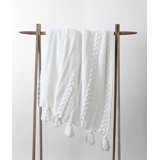 Braided Pom Throw Blanket
