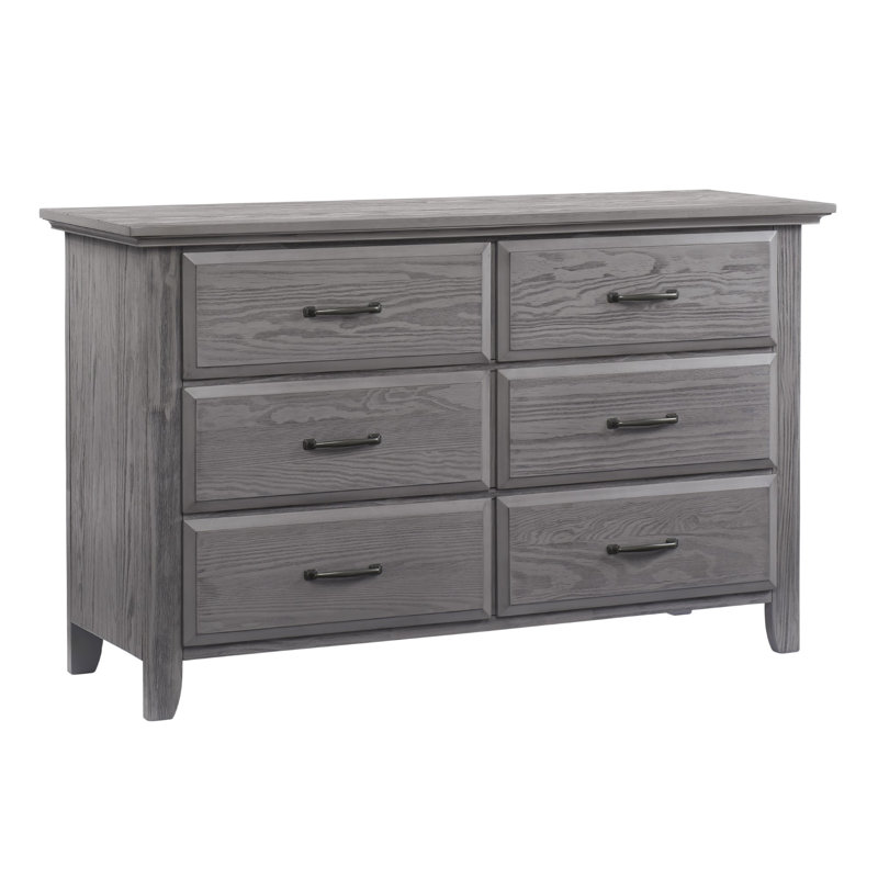 Chandler 6 Drawer Dresser, Graphite Gray