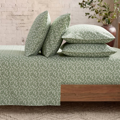 French Connection Printed Microfiber Sheet Set with Extra Pillowcases