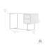 Bureau 2 tiroirs en bois d'acacia naturel