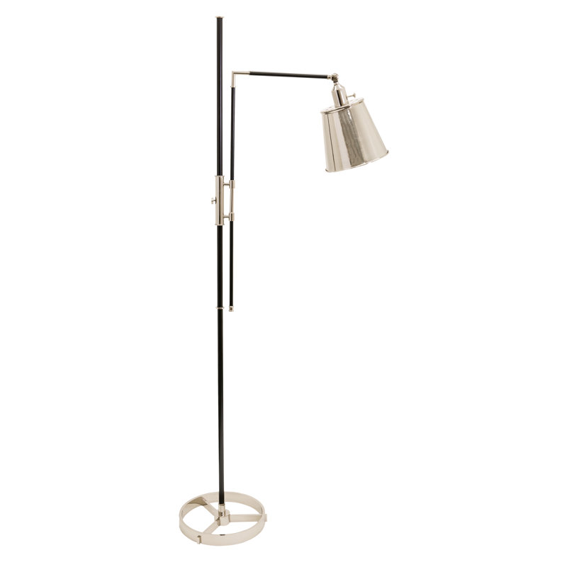 Morgan Task Floor Lamp, Polished Nickel, Polished Nickel