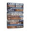 «Lake House Rules», impression sur toile-92761299
