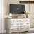 Mina Farmhouse 7 Chest Of Drawers For Bedroom, White-1610430422