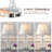 25" Modern Glass Table Lamp with USB A+C Ports, Touch Control for Bedroom,Living Room(Set of 2)