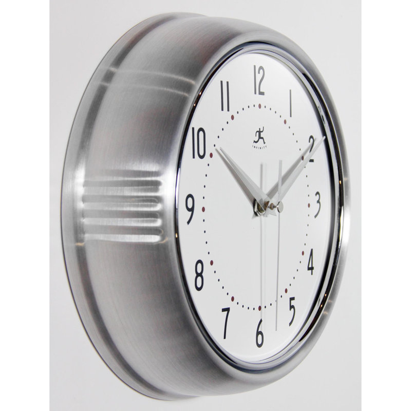 Horloge murale Desdra, Argent argent, Petit