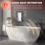 67 in. x 31 in. Stone Resin Solid Surface Freestanding Soaking Bathtub in Matte White with Drain-125475449