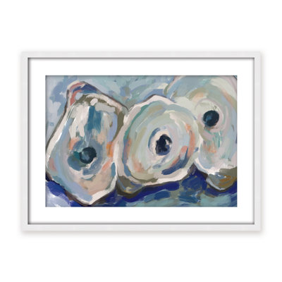 Coastal Retreat Pearlescent Elegance: Oyster Abstract