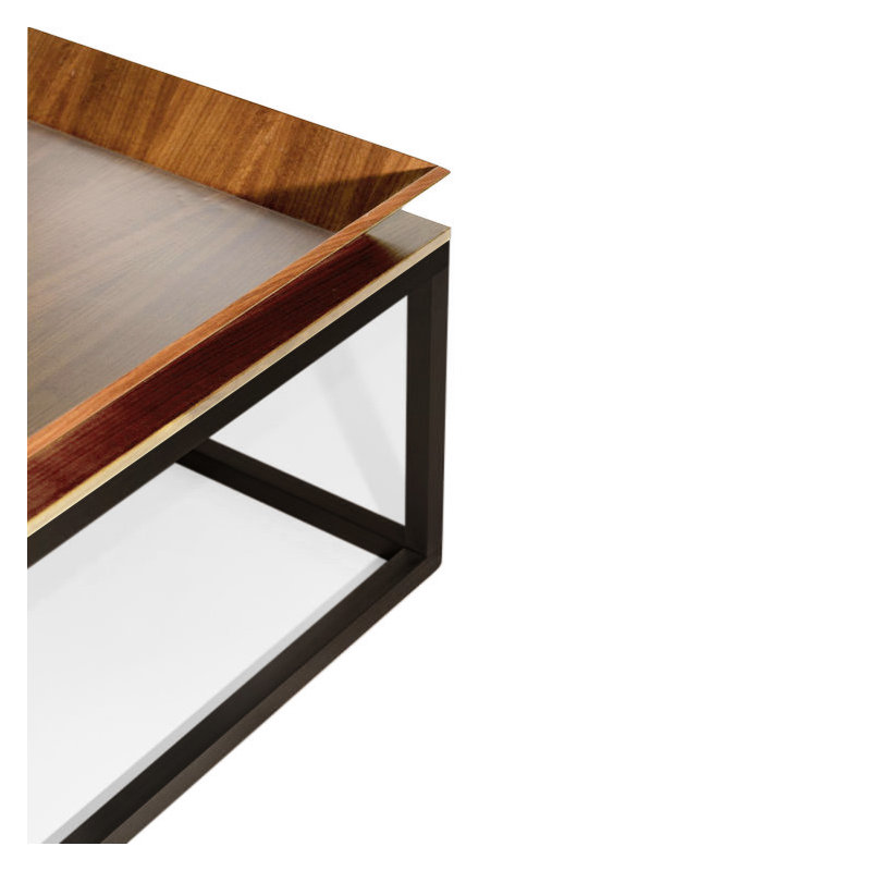 Le Solid Wood Coffee Table, Oak, Oiled Bronze