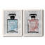 «Blue Wash Perfume», ensemble de 2 peintures sur toile encadrées-853266359-853266363