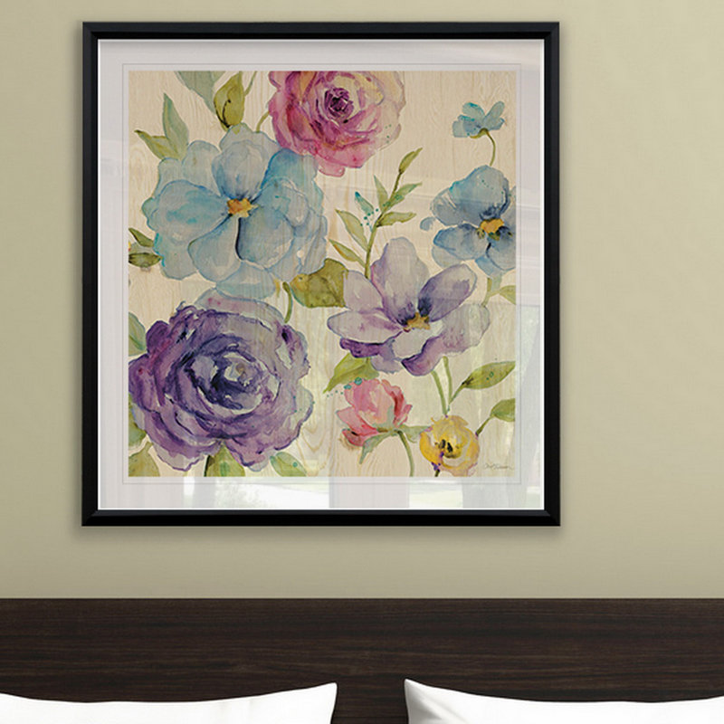 Flower Medley I - reproduction de cadre photo, H 30,5 po x l 30,5 po x P 1,5 po