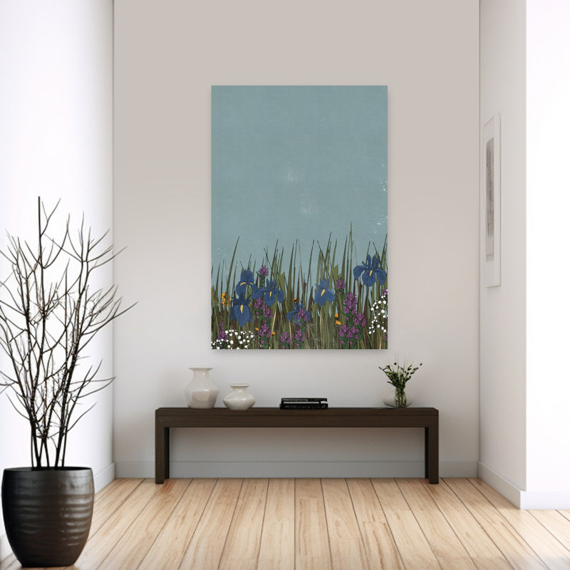 Wild Iris Meadow by Nicholas - Wrapped Canvas Print, 152.4 cm H x 101.6 cm W