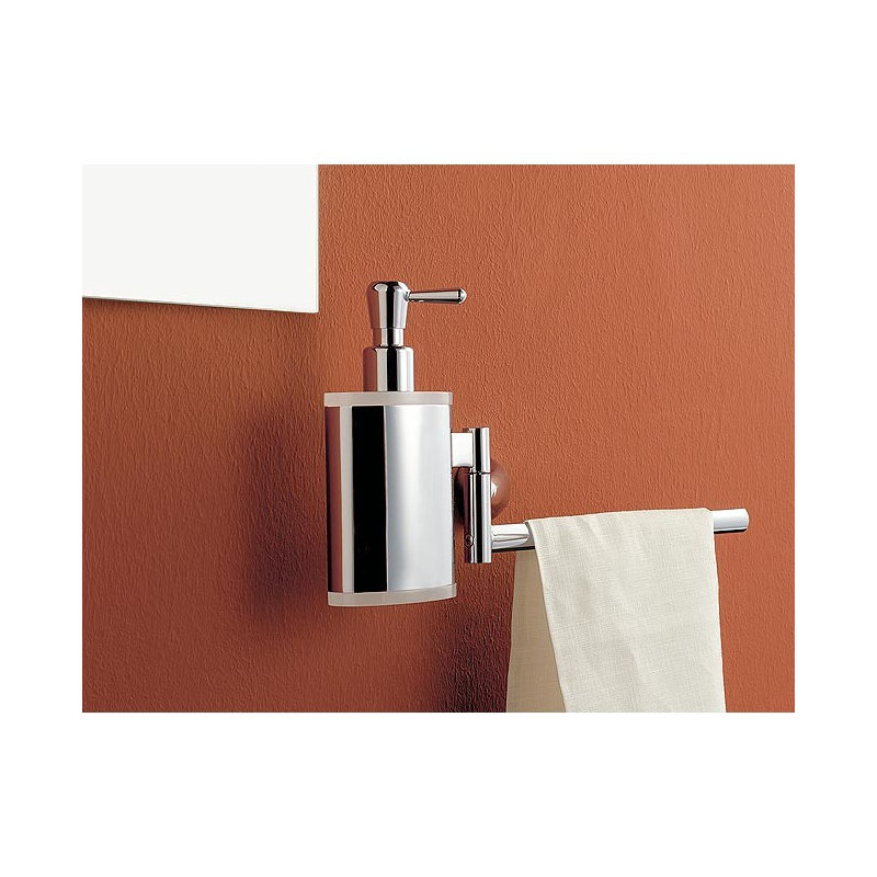 Porte-serviettes avec distributeur de savon, Blanc