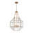 3 - Light Clear Glass Geometric Octagonal Pendant Light