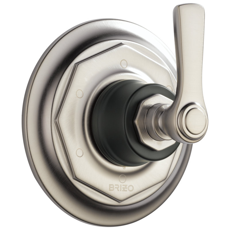 Rook® 6-Function Diverter Trim, Luxe Nickel/Matte Black