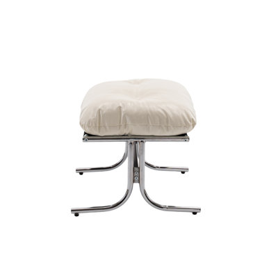 Bauhaus-Inspired Leather Footstool