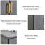 Rangement pour chaussures en alliage d'aluminium gris foncé