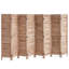 Paravent en bois pliable à 8 panneaux, 170 cm de hauteur, cloison intérieure à persiennes, paravent décoratif portatif, idéal pour la maison, le bureau, le restaurant et la chambre, conçu pour séparer les pièces.-106502286