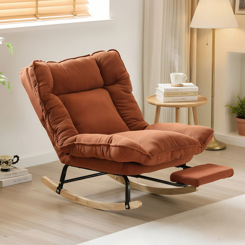 Chaise berçante Corduroy, Orange