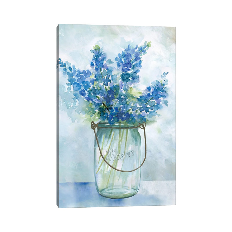 Blubonnets II by Nan - Wrapped Canvas Gallery-Wrapped Canvas Giclée, 101.6 cm H x 66.04 cm W