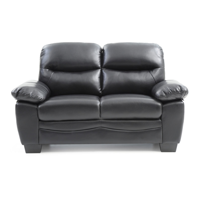 Glory Furniture Marta  Loveseat , BLACK, Black