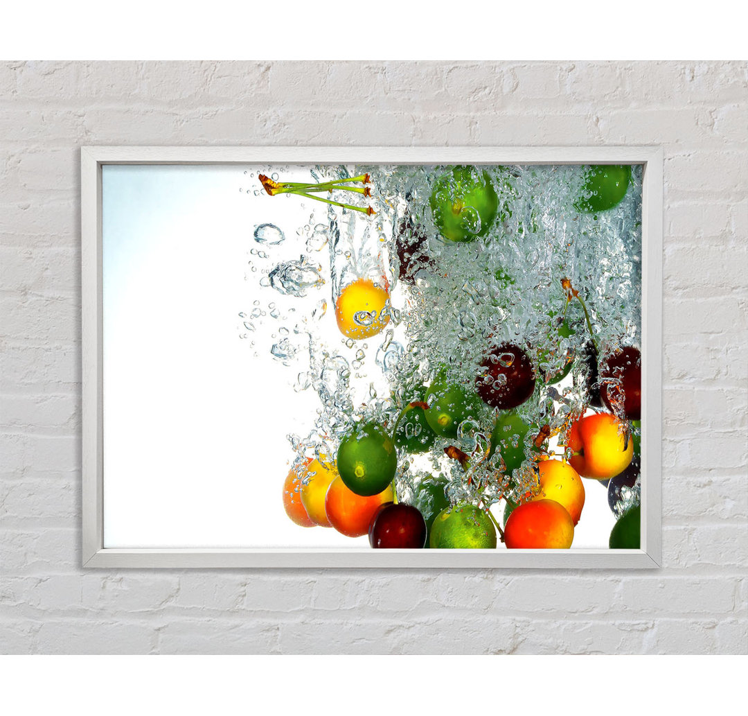 Fresh Fruits - Einzelne Bilderrahmen Kunstdrucke auf Leinwand