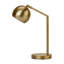 Lighting, H 19 po, lampe de table, métal doré, abat-jour doré, contemporain-1951464780