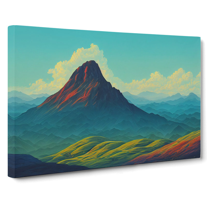 Urban Mountain Landscape - Wrapped Canvas Print, 35cm H x 50cm W x 3cm D