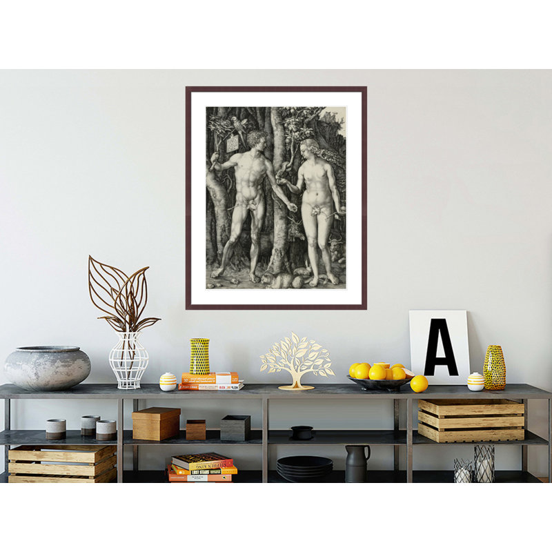 «Adam and Eve» par Albrecht Dürer, impression giclée sur cadre, H 41,26 po x l 33,5 po