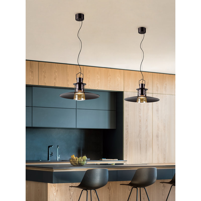 Jassiel 1 - Light Bronze LED Dome Pendant