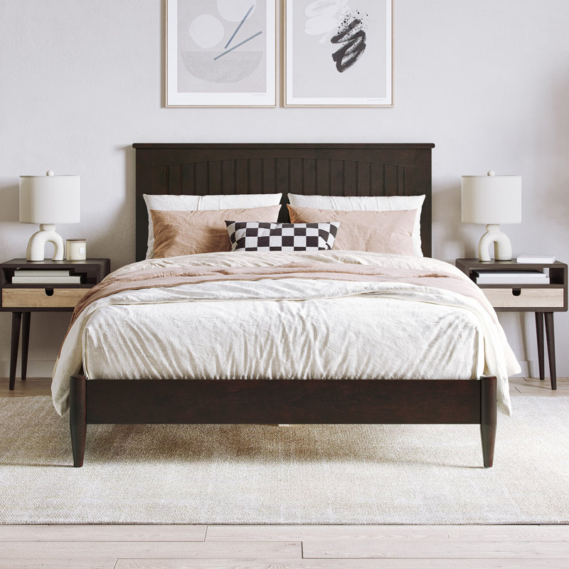  Lit plateforme Amandalee, Double, Espresso