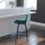 Henrine Upholstered Counter Stool with Metal Frame-1118811362