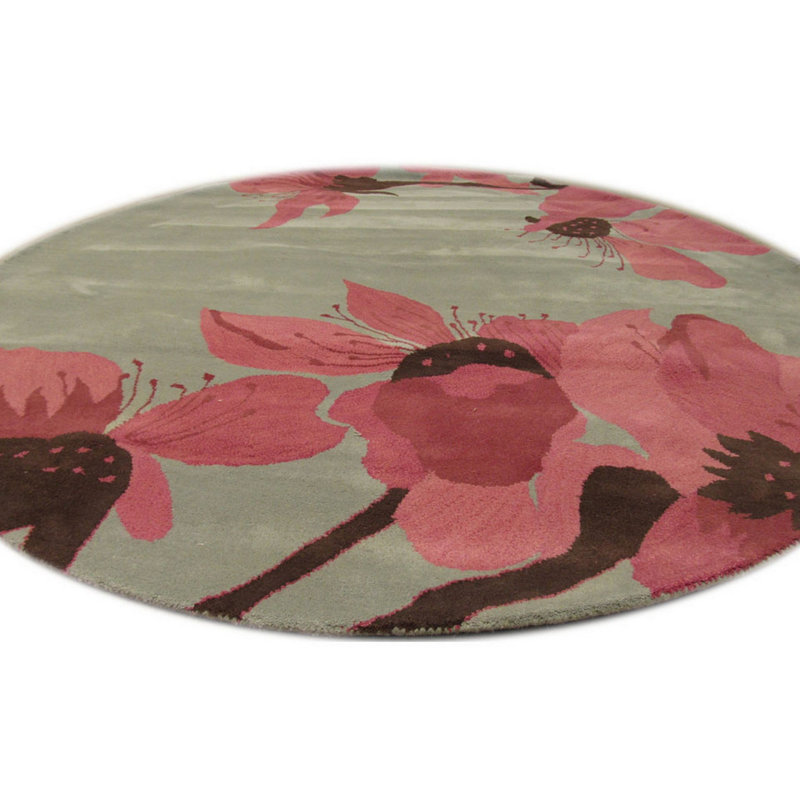 Hand Tufted Wool Floral Area Rug