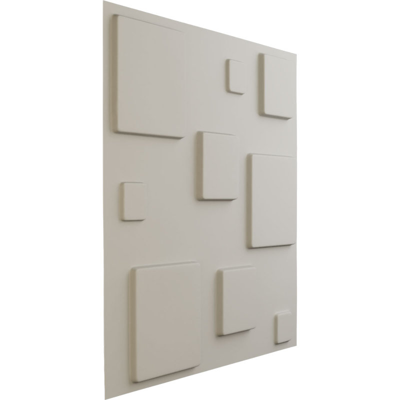 Devon EnduraWall Decorative 3D Wall Panel, UltraCover Satin Blossom White