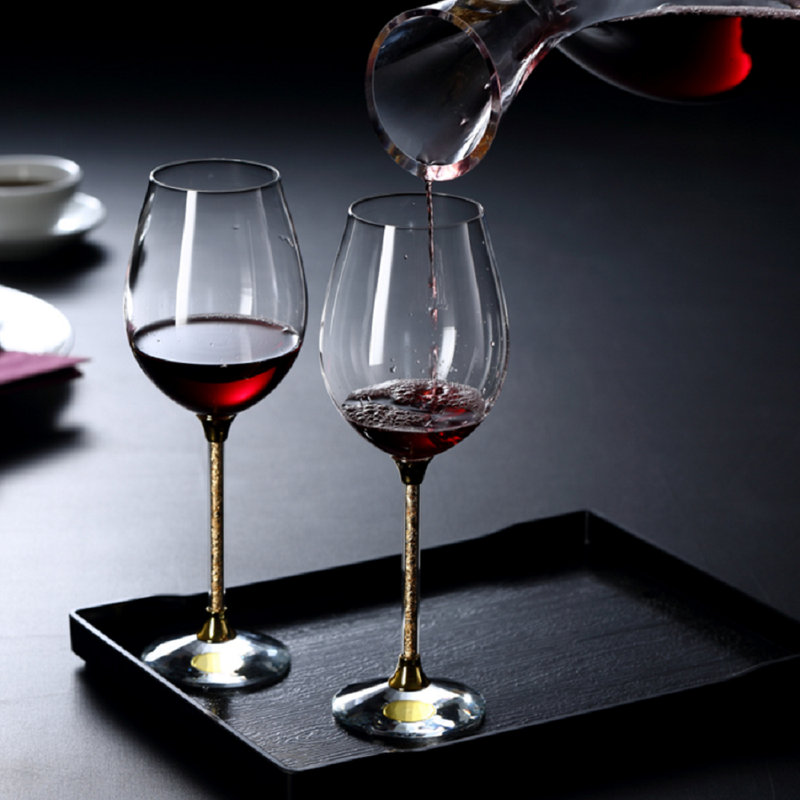 Evander 400ml Handmade Crystal Red Wine Glass Set