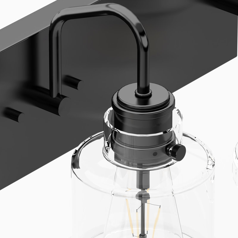 Beaupre 3 - Light Dimmable Vanity Light, Matte Black