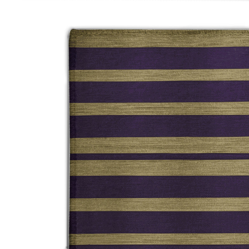 Tapis intérieur / extérieur mauve HorizontalStripes, Rectangulaire 2 pi x 3 pi
