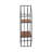 Ljiljan 32" Metal and Wood Wall Storage Shelf with Black Iron Frame, Rustic Brown Plywood Shelves, Hanging Display Unit for Home, Office, Bedroom, or Living Room - Industrial Modern Wall Decor
