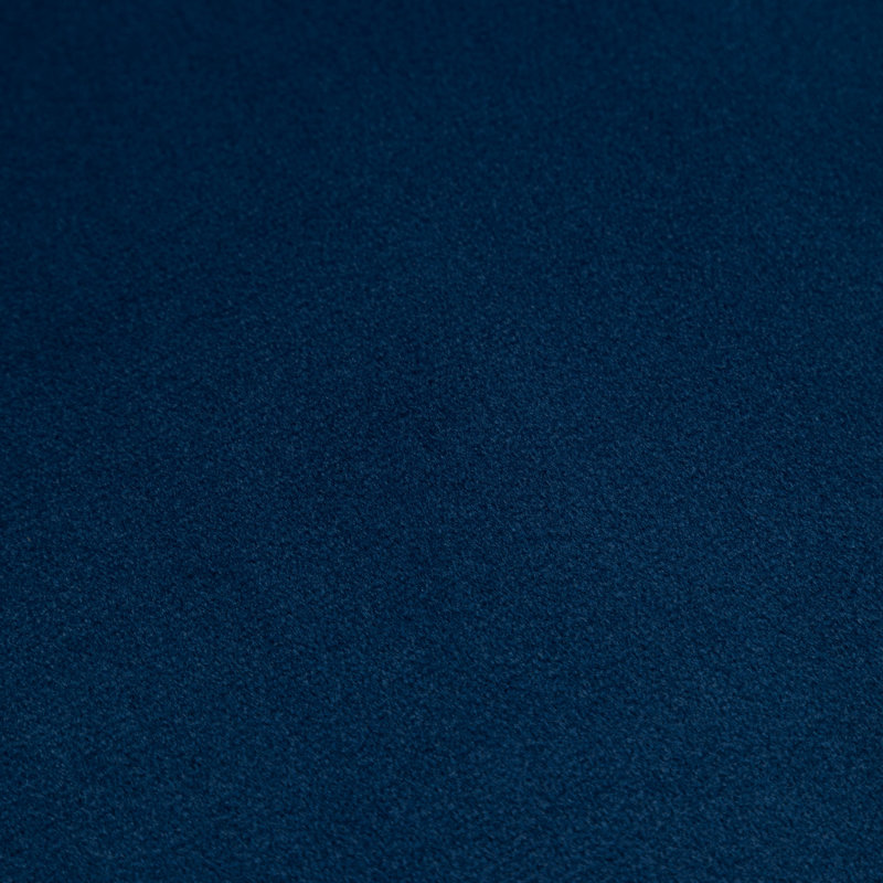 Méridienne en bois massif avec coussin en velours bleu, structure d'appoint de style moderne Mid-Century et pieds élégants