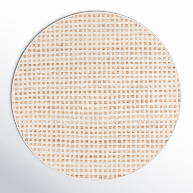 Tapis Finnickl 725 Finnickl / ivoire Finnick, Rond 6 pi