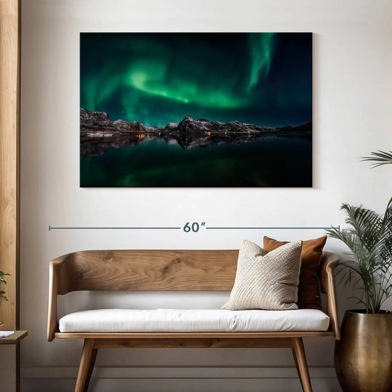 Alvord Lofoten Aurora Reflection, 32" H x 48" W