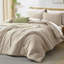 Ensemble d'édredon pour lit très grand Suncomfy 7 pièces, lit beige dans un sac avec drap-housse, drap plat, 2 taies décoratives, 2 taies d'oreiller, ensemble de literie en microfibre douce et chaude toutes saisons-134073157-134073162