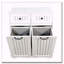 Armoire de buanderie avec paniers divisés et 2 tiroirs-133333077-133333074