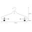 Cintres en plastique antidérapants Maido pour enfants avec pinces pour robe / chandail / chandail