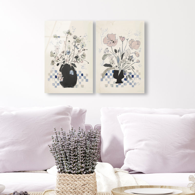 Modern Bloom Set Set by Oliver Gal, 15" H x 10" W, High-Gloss Acrylic Print