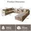 Canapé modulaire en forme de U avec 2 repose-pieds mobile Elowen-489044111