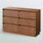 Dejesus 6-Drawer Dresser 47"W Double Dresser With Waveform Fluted Panel